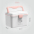Vilsicijon household portable small medicine box enterprise color medicine box multi-functional plastic first aid box 6659 white