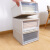 [extra large 3 Pack] best helper storage box sorting box transparent clothing underwear storage box plastic box (with pulley) moving packing box bed bottom locker box