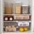 Refrigeratorstorage box, retractable food storage basket tray, drawer type pull type bottom drain basket finishing rack, white