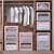 [10 billion subsidies] herbal garden storage box fabric clothing quick son Oxford cloth sorting box storage box wardrobe steel frame box storage box 56L 3 pieces in pink