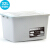 32L grey plastic storage box of Qingye wood eco friendly storage box