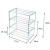 Green reed four layer shoe shelf shelf simple shoe cabinet shoe box storage shelf Nordic Green