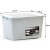 32L grey plastic storage box of Qingye wood eco friendly storage box