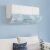 Air conditioning wind shield air conditioning wind shield anti direct blowing air outlet baffle artifact wall mounted universal hole free blue sky and white cloud [hanging universal] removable and reusable 90x23x27cm