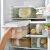 Bailu refrigerator storage box drawer type freeze finish box storage box classified seal fresh box kitchen plastic box green 2 Pack