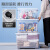 Jekoplastic full transparent 85lextra large3-piece toy storage box bed clothes storage cabinet moving packing and finishing box medicine box storage shoe box storage box box box 85L * 3