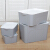 Japanese simple storage box multifunctional storage box toy storage box underwear storage box 4-piece gray