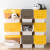 Chahua storage boxlasticmakeupstorage box children toy snack sorting box storage box inclined front opening personality superposition side opening storage cabinet milk yellow 3 pack large34l [45.5 * 38 * 31cm]