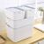 Japanese simple storage box multifunctional storage box toy storage box underwear storage box 4-piece white